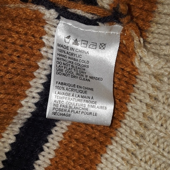 LOVE Marks open front color block cardigan - Picture 6 of 7